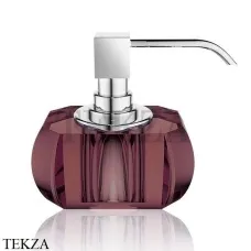Decor Walther Kristall SSP Дозатор для мыла настольный 0924297, Rich Burgundy-хром глянец