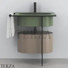 Cielo Kyros Модульная система умывальника с тумбой, Agave-черный Cielo Kyros Модульная система умывальника с тумбой, Agave-черный
