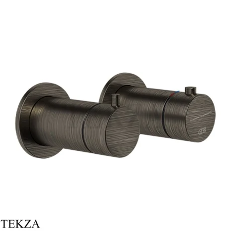 Gessi Ingranaggio-Anello Термостат для душа на 2 потока, внешняя часть 63333-187, Aged Bronze