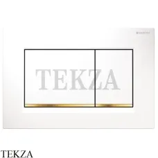 Geberit Sigma30 Клавиша смыва пластик 115.883.KK.1, белый/золото