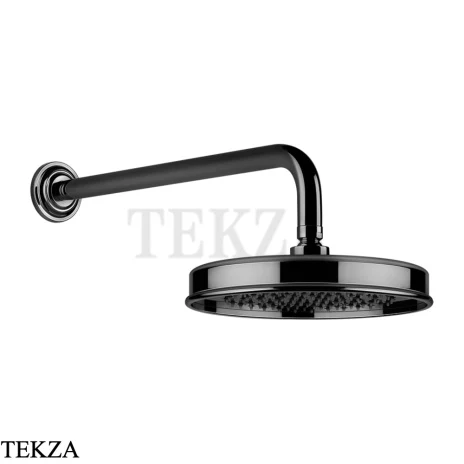 Gessi VENTI20 Верхний душ 200 с настенным креплением 65148-706, Black Metal PVD