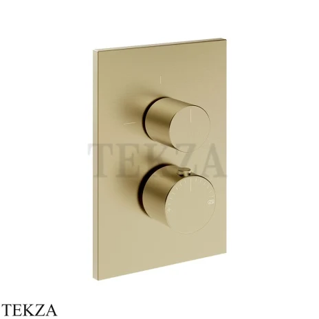 Gessi Habito UNITO Смеситель для душа 2 потока, внешняя часть 70031-727, Brushed Brass PVD
