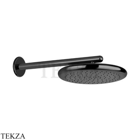 Gessi Goccia Душевая лейка 30,0 с настенным креплением 33756-706, Black Metal PVD