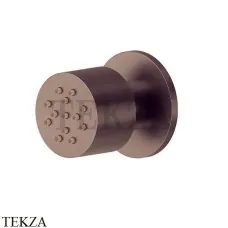 Newform Боковая регулируемая круглая форсунка 553.59.067, PVD Br. Copper Bronze