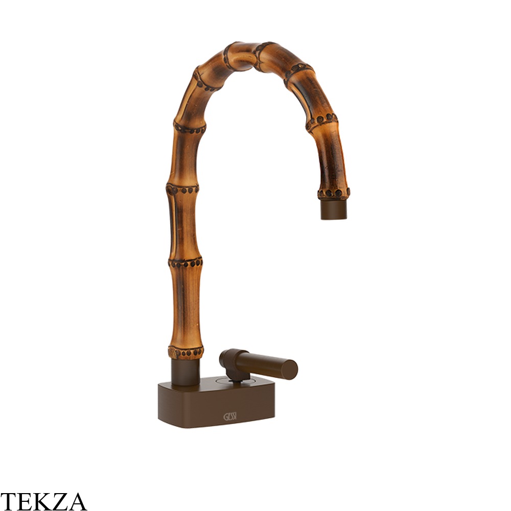 Gessi Jacqueline Смеситель для раковины, без донного клапана 77001-845, бронза Dark Brush