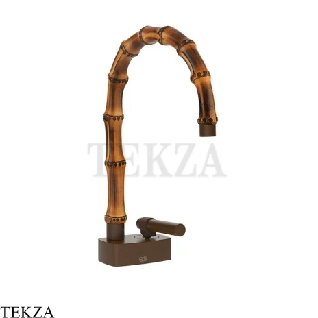 Gessi Jacqueline Смеситель для раковины, без донного клапана 77001-845, бронза Dark Brush