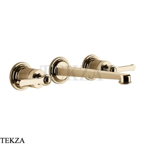 Gessi VENTI20 Смеситель для раковины на 3 отв. средний, внешняя часть 65091-735, Warm Bronze PVD