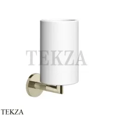 Gessi ANELLO Стакан настенный, композит белый 63707-720, Nickel PVD Gessi ANELLO Стакан настенный, композит белый 63707-720, Nickel PVD