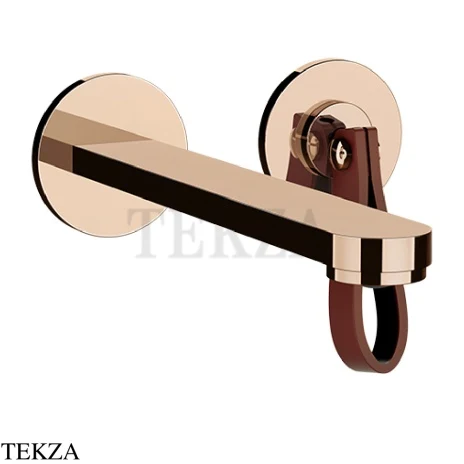Gessi Pelle Laccetto Смеситель для раковины, внешняя часть, 78488-444, Red Cherry/ Copper PVD