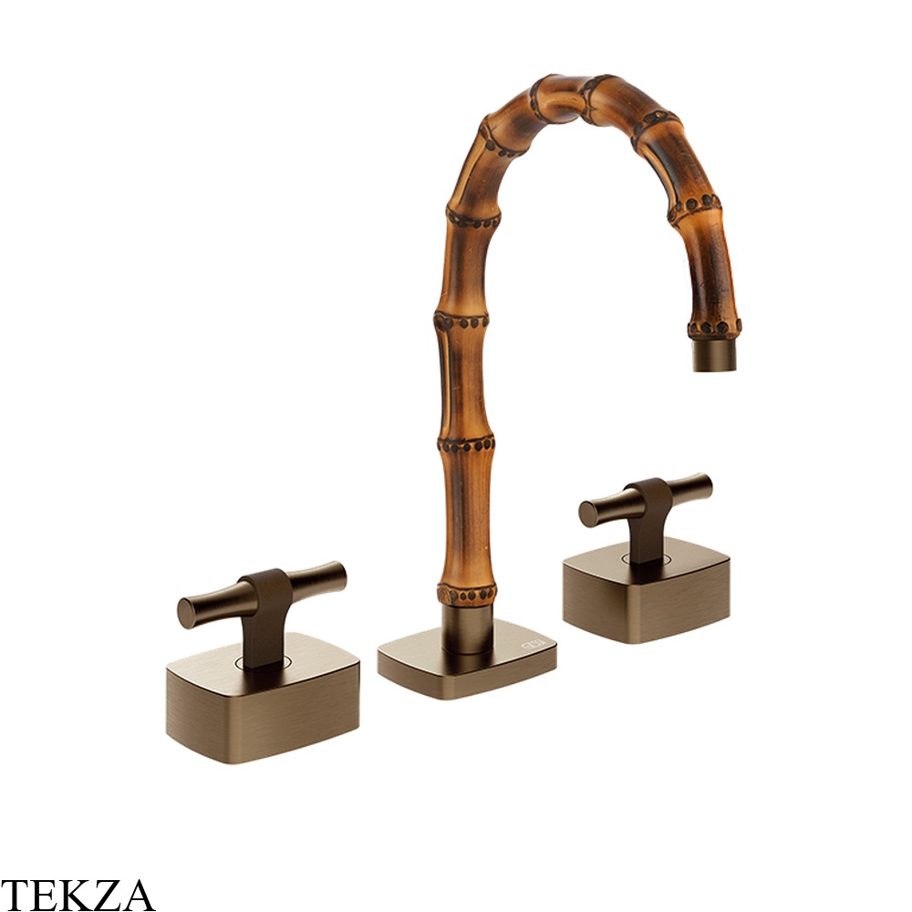 Gessi Jacqueline Смеситель для раковины на 3 отв., без донного клапана 77013-761, бронза Coffee