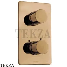 Bossini Teo Термостат для душа, на 2,3,4,5 выходов, внешняя часть Z00002.022, бронза classic