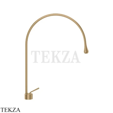 Gessi Goccia Смеситель для раковины высокий, без сливного гарнитура 33603-726, Warm Bronze Br. PVD