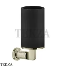 Gessi INCISO accessories Стакан настенный для зубных щеток, черный 58508-720, Nickel PVD Gessi INCISO accessories Стакан настенный для зубных щеток, черный 58508-720, Nickel PVD
