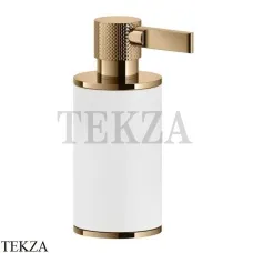 Gessi INCISO accessories Дозатор для жидкого мыла или лосьона, белый 58537-735, Warm Bronze PVD