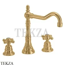 FIMA Carlo Frattini ELIZABETH Смеситель для раковины, с донным клапаном F5081OS, Brushed gold