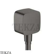 Hansgrohe Fixfit Шланговое подсоединение с клапаном обратного тока 26457340, черный хром brushed