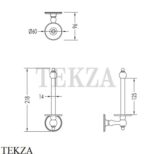 Devon&Devon OLD NAVY Запасной держатель туалетной бумаги MIL610CR/PS, хром глянец