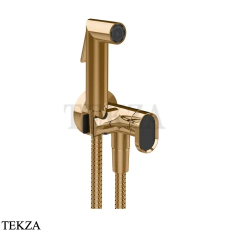 Gessi Jacqueline Гигиенический душ с запорным узлом, выводом воды и держателем 56527-735, бронза глянец