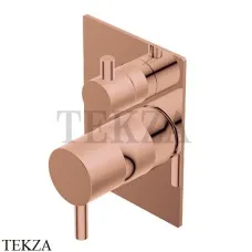 Ritmonio Diametro35 S Смеситель для душа, 2 потока, внешняя часть PR52GC111 F36, Frosted Rose Gold Ritmonio Diametro35 S Смеситель для душа, 2 потока, внешняя часть PR52GC111 F36, Frosted Rose Gold