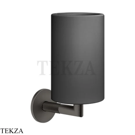 Gessi ANELLO Стакан настенный, композит черный 63708-707, Black Metal Brushed PVD