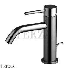 FIMA Carlo Frattini Spillo UP Смеситель для раковины, с донным клапаном F3031XSCS, Brushed black chrome