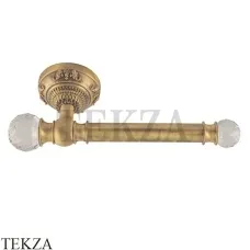 Migliore Cristalia SWAROVSKI Держатель туалетной бумаги без крышки 16826, золото глянец
