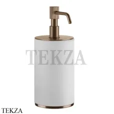 Gessi VENTI20 Дозатор для жидкого мыла настольный белый 65437-708, Copper Br. PVD