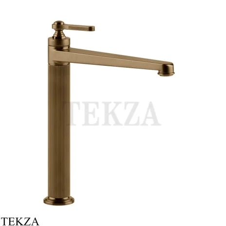 Gessi VENTI20 Смеситель для раковины высокий, с донным клапаном 65003-791, Deep Bronze Br. PVD