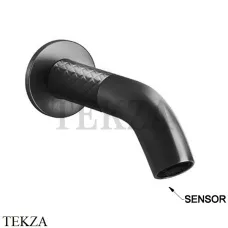 Gessi 316 INTRECCIO Электронный настенный смеситель внешняя часть 54114-707, Black Metal Brushed