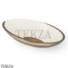 Dea Design Washbasins Раковина настольная овальная Glasstech DD9006 600 R6, Classic Green R6
