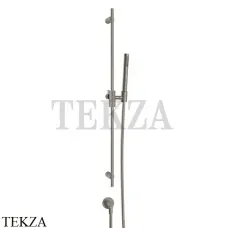 Gessi ANELLO Штанга в комплекте с душевой лейкой и выводом 63482-149, Finox Brushed Nickel