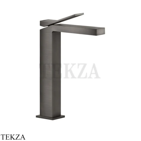 Gessi RETTANGOLO K Смеситель для раковины, без донного клапана 53006-707, Black Metal Brushed