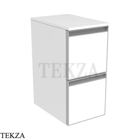 Flaminia Cubika модуль хранения подвесной 25×37×50 см, 2 ящика, белый матовый