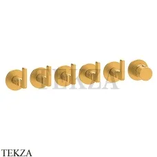Gessi INCISO SHOWER Термостатический смеситель, 5 потоков, внешняя часть 58340-246, Gold PVD