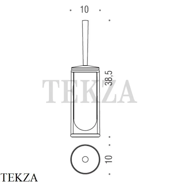 Colombo Luna Туалетный ершик напольный B0506.CR, хром глянец