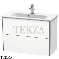 Duravit XSquare Тумба подвесная под раковину XS416601818, 2 выдвижных ящика, белый матовый
