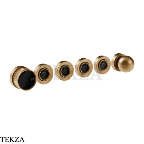 Gessi Perle Термостат для душа на 4 потока, внешняя часть 74036-726, бронза Brushed
