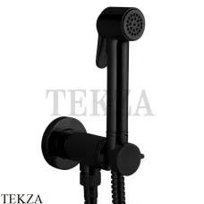 Bossini PALOMA BRASS Гигиенический душ с прогрессивным смесителем, шланг CROMOLUX E37007B.073, матовый черный