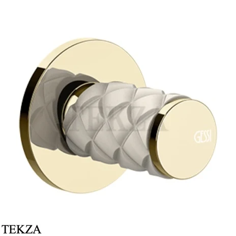 Gessi Pelle Tresse Смеситель-рычаг управления, внешняя часть 78209-434, Crème/ Brass PVD