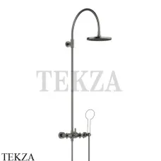 Dornbracht TARA Душевая стойка с двухкомпонентным смесителем (без ручного душа) 26632892-99, Dark Platinum matt