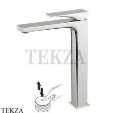 FIMA Carlo Frattini Zeta Смеситель для раковины, с донным клапаном F3961/HNSN, Brushed nickel