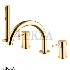 FIMA Carlo Frattini Spillo UP Смеситель на борт ванны, с гарнитуром F3044NOR, золото