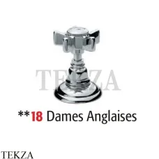 Nicolazzi DAMES ANGLAISES Вентиль запорный 1412CR18, хром глянец