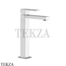 Gessi Rettangolo Смеситель для раковины высокий, без сливного гарнитура 11922-031, хром глянец