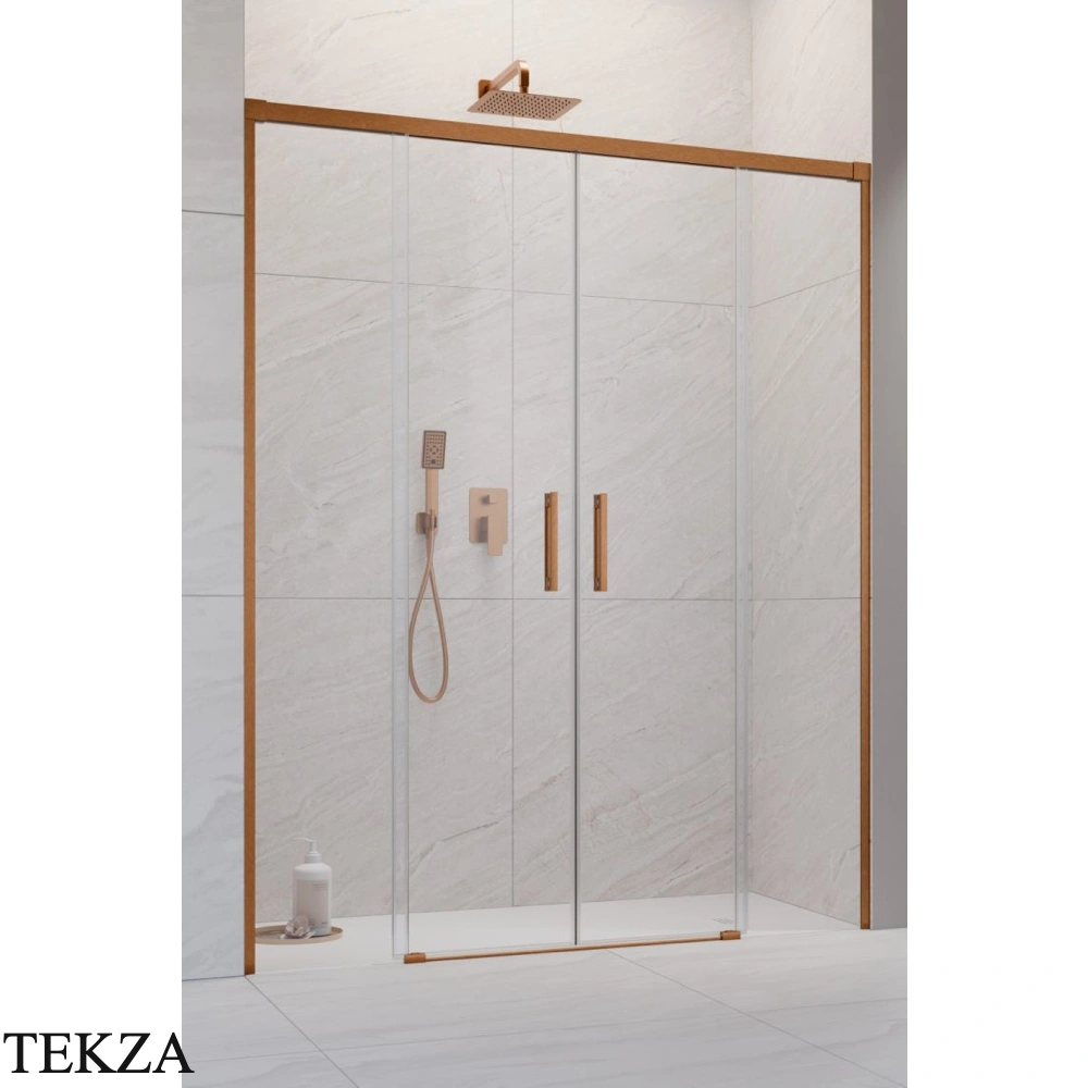 Radaway Idea 8 DWD Душевая дверь 53,5 см, 10380535-93-01, брашированная медь