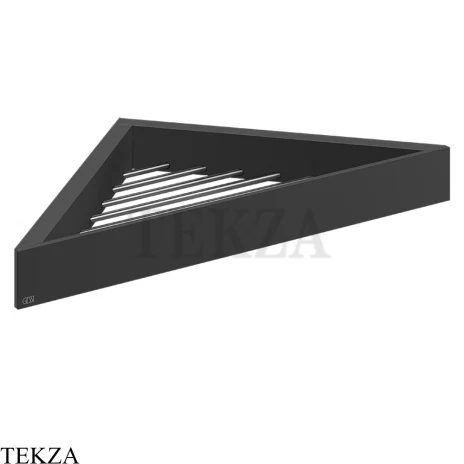 Gessi Rettangolo Угловая решетка-полка в душевую зону 20861-299, Matte Black
