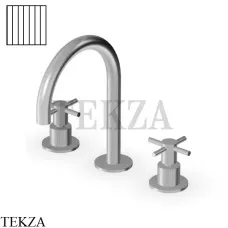 Zucchetti Helm Vertical Смеситель для раковины, без донного клапана ZHM515.XG2, нержавеющая сталь brushed