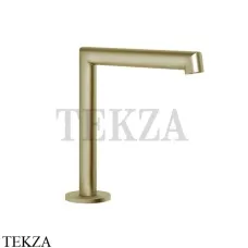 Gessi Ingranaggio-Anello Излив для раковины на столешницу, средний 63321-727, Brushed Brass