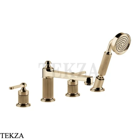 Gessi VENTI20 Смеситель на борт ванны, с гарнитуром 65045-735, Warm Bronze PVD