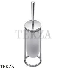 Colombo Luna Туалетный ершик напольный, матовое стекло B0106.CR, хром глянец